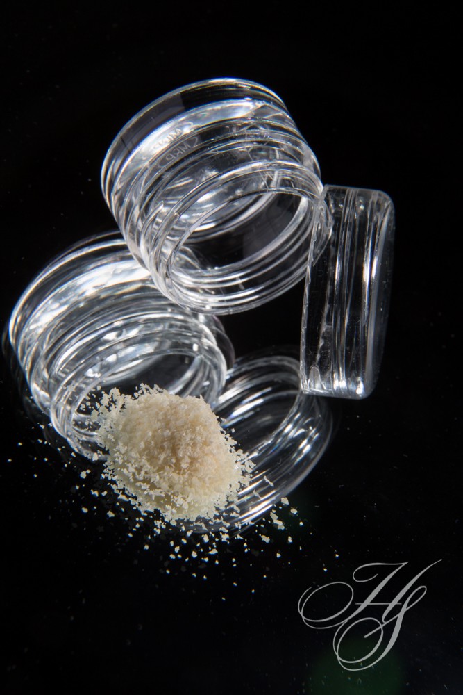 A close up of some jars with something in them