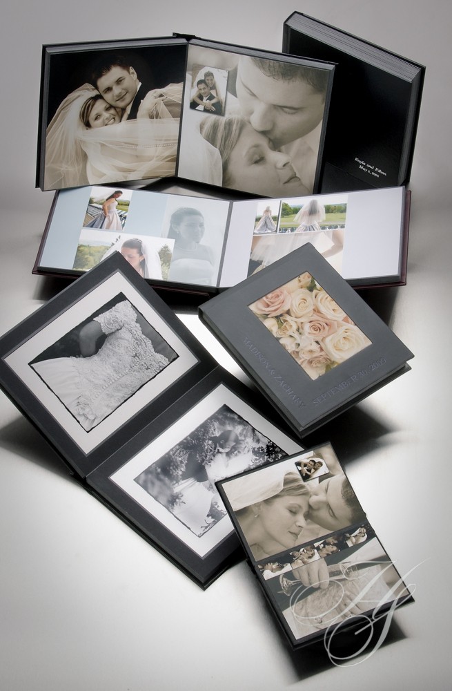 A couple of photos are on the table