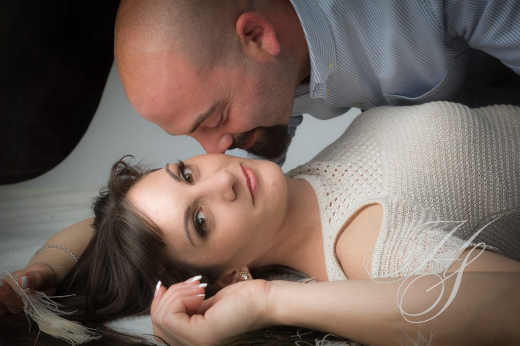 Heirloom Studio engagement portrait Studio
